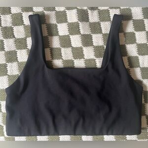 Girlfriend Collective Black Athletic Crop Top